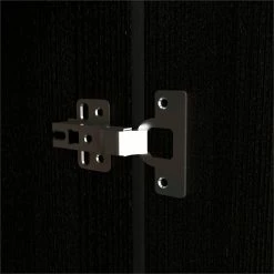 Cheap 🔥 Atlin Designs Metal Bar Cabinet With 8 Bottle Cubies In Black Wenge ✨ -Guest Chairs Sales 2503785 8 L