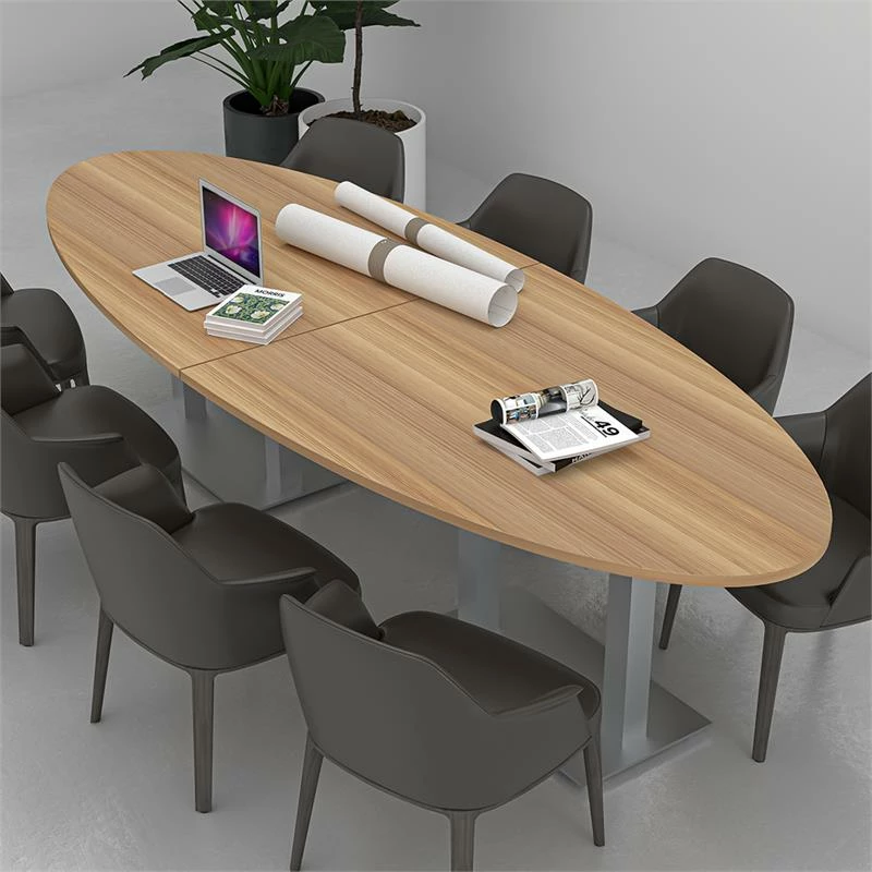 Best deal โญ Skutchi Designs Inc 8 Person Oval Conference Table W/ Rectangle Metal Base 10' White ๐ 2 Best deal โญ Skutchi Designs Inc 8 Person Oval Conference Table W/ Rectangle Metal Base 10' White ๐ - Image 2