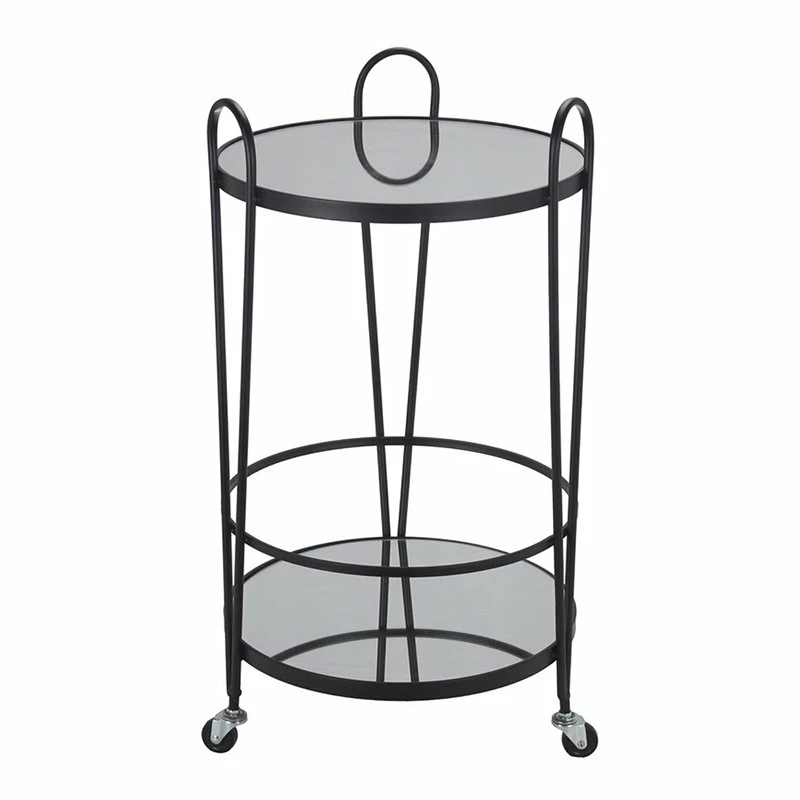 Cheap β Privilege 2-Tiered Modern Metal Accent Bar Cart With Mirrored Top In Black π― 1 Cheap β Privilege 2-Tiered Modern Metal Accent Bar Cart With Mirrored Top In Black π―