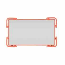 Cheap 🔔 Linon Mia Metal And Mirorred Mid Century Bar Cart In Coral Orange 🧨 -Guest Chairs Sales 2507685 4 L