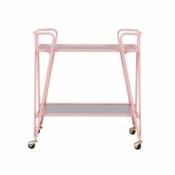 Best Sale ๐ Linon Mia Metal And Mirorred Mid Century Bar Cart In Pink ๐ 11 Best Sale ๐ Linon Mia Metal And Mirorred Mid Century Bar Cart In Pink ๐ -Guest Chairs Sales 2507687 2 L
