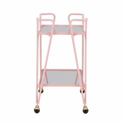 Best Sale ๐ Linon Mia Metal And Mirorred Mid Century Bar Cart In Pink ๐ 12 Best Sale ๐ Linon Mia Metal And Mirorred Mid Century Bar Cart In Pink ๐ -Guest Chairs Sales 2507687 3 L