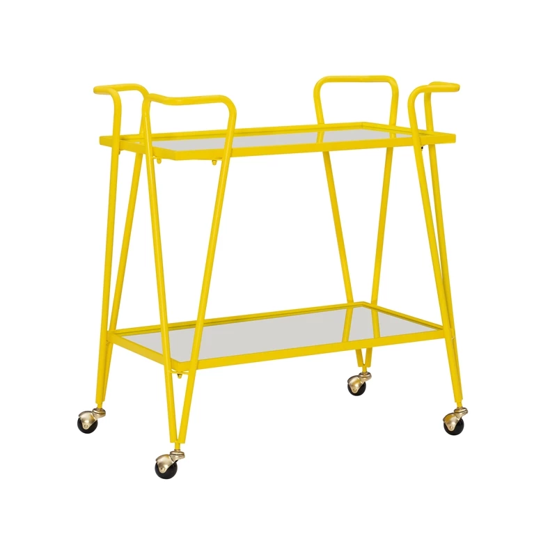 Best deal ๐ฏ Linon Mia Metal And Mirorred Mid Century Bar Cart In Yellow โ๏ธ 1 Best deal ๐ฏ Linon Mia Metal And Mirorred Mid Century Bar Cart In Yellow โ๏ธ