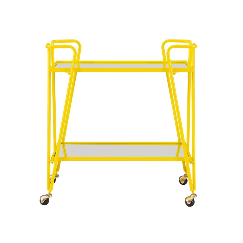Best deal ๐ฏ Linon Mia Metal And Mirorred Mid Century Bar Cart In Yellow โ๏ธ 3 Best deal ๐ฏ Linon Mia Metal And Mirorred Mid Century Bar Cart In Yellow โ๏ธ - Image 3