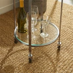 New π Napa Home & Garden Fletcher Stainless Steel And Glass Bar Cart In Dark Gray 𧨠10 New π Napa Home & Garden Fletcher Stainless Steel And Glass Bar Cart In Dark Gray 𧨠-Guest Chairs Sales 2509445 12 L