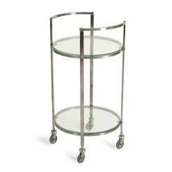 New π Napa Home & Garden Fletcher Stainless Steel And Glass Bar Cart In Dark Gray 𧨠11 New π Napa Home & Garden Fletcher Stainless Steel And Glass Bar Cart In Dark Gray 𧨠-Guest Chairs Sales 2509445 13 L