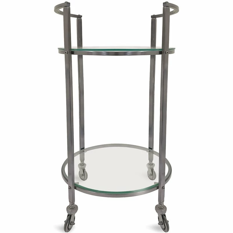New π Napa Home & Garden Fletcher Stainless Steel And Glass Bar Cart In Dark Gray 𧨠1 New π Napa Home & Garden Fletcher Stainless Steel And Glass Bar Cart In Dark Gray π§¨