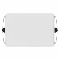 Budget ✨ WHI Sumi 2-Tier Contemporary Metal Folding Bar Cart In White/Chrome 🛒 -Guest Chairs Sales 2514006 4 L