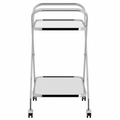 Cheapest 𧨠WHI Oriso 2-Tier Contemporary Metal/Glass Bar Cart In Chrome/Clear β 11 Cheapest 𧨠WHI Oriso 2-Tier Contemporary Metal/Glass Bar Cart In Chrome/Clear β -Guest Chairs Sales 2514008 3 L
