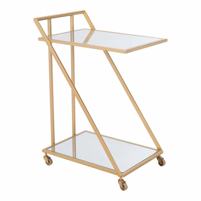 Budget π€© ZUO Alto Modern Steel And Glass Bar Cart In Gold And Mirrored Finish π₯° 1 Budget π€© ZUO Alto Modern Steel And Glass Bar Cart In Gold And Mirrored Finish π₯°