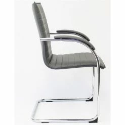 Hot Sale 🧨 UrbanPro Faux Leather Office Chair In Gray (Set Of 2) ✔️ -Guest Chairs Sales 2516969 3 L