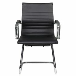 Best reviews of ❤️ Urbanpro Modern Visitor Chrome Chair In Black 😀 -Guest Chairs Sales 2517134 2 L