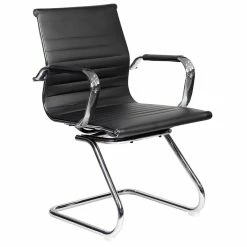 Best reviews of ❤️ Urbanpro Modern Visitor Chrome Chair In Black 😀