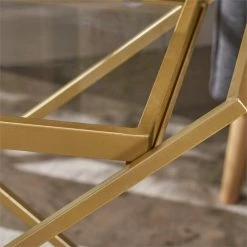 Cheapest ❤️ Noble House Sherianne Iron Bar Cart With Tempered Glass Shelves In Gold 🤩 21 Cheapest ❤️ Noble House Sherianne Iron Bar Cart With Tempered Glass Shelves In Gold 🤩 -Guest Chairs Sales 2525198 10 L