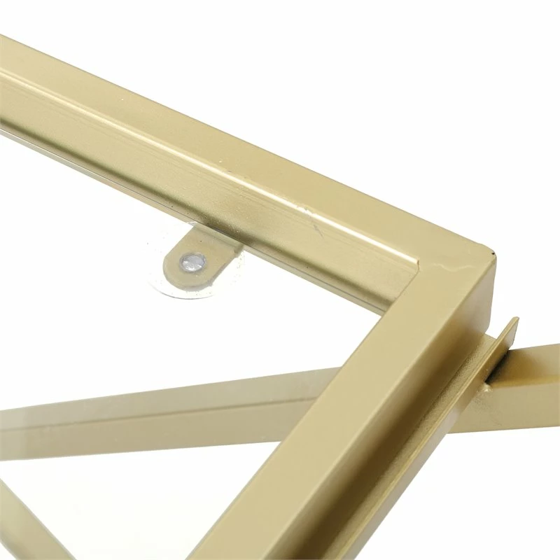 Cheapest ❤️ Noble House Sherianne Iron Bar Cart With Tempered Glass Shelves In Gold 🤩 16 Cheapest ❤️ Noble House Sherianne Iron Bar Cart With Tempered Glass Shelves In Gold 🤩 - Image 16