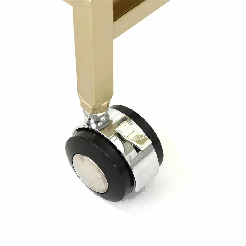 Cheapest ❤️ Noble House Sherianne Iron Bar Cart With Tempered Glass Shelves In Gold 🤩 17 Cheapest ❤️ Noble House Sherianne Iron Bar Cart With Tempered Glass Shelves In Gold 🤩 - Image 17