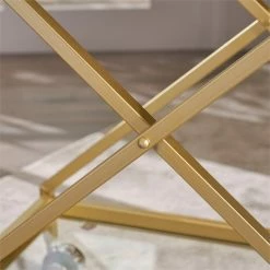 Cheapest ❤️ Noble House Sherianne Iron Bar Cart With Tempered Glass Shelves In Gold 🤩 37 Cheapest ❤️ Noble House Sherianne Iron Bar Cart With Tempered Glass Shelves In Gold 🤩 -Guest Chairs Sales 2525198 9 L