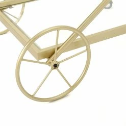 Wholesale ⌛ Noble House Perley Contemporary Indoor Iron And Glass Bar Cart In Gold ✔️ -Guest Chairs Sales 2525200 7 L
