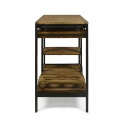 Buy π Noble House Admirals Acacia Wood And Iron Bar Cart With Drawers In Oak π 11 Buy π Noble House Admirals Acacia Wood And Iron Bar Cart With Drawers In Oak π -Guest Chairs Sales 2525234 4 L