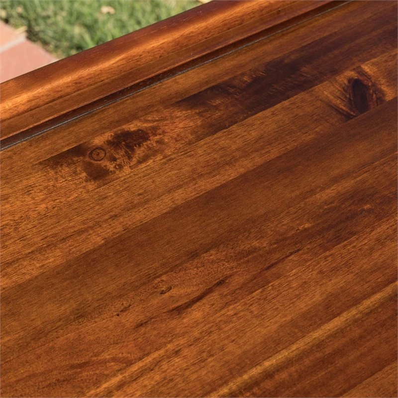 New โ Noble House Verdes Modern Acacia Wood Outdoor Bar Cart In Rich Mahogany ๐คฉ 3 New โ Noble House Verdes Modern Acacia Wood Outdoor Bar Cart In Rich Mahogany ๐คฉ - Image 3