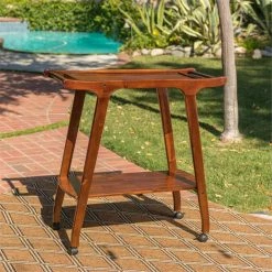 New โ Noble House Verdes Modern Acacia Wood Outdoor Bar Cart In Rich Mahogany ๐คฉ 26 New โ Noble House Verdes Modern Acacia Wood Outdoor Bar Cart In Rich Mahogany ๐คฉ -Guest Chairs Sales 2525254 16 L