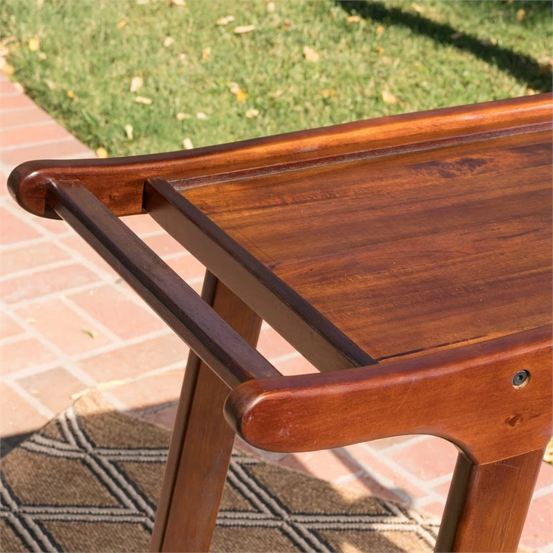 New โ Noble House Verdes Modern Acacia Wood Outdoor Bar Cart In Rich Mahogany ๐คฉ 17 New โ Noble House Verdes Modern Acacia Wood Outdoor Bar Cart In Rich Mahogany ๐คฉ - Image 17