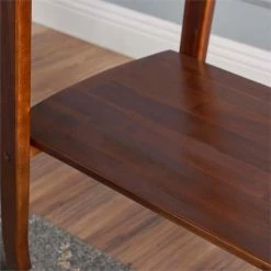 Discount 🌟 Noble House Cadman Indoor Acacia Wood Bar Cart In Rich Mahogany 🔥 -Guest Chairs Sales 2525269 10 L