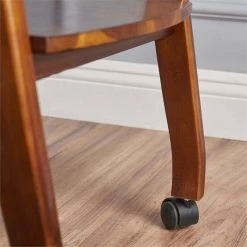 Discount 🌟 Noble House Cadman Indoor Acacia Wood Bar Cart In Rich Mahogany 🔥 -Guest Chairs Sales 2525269 12 L