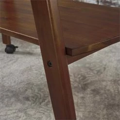 Discount 🌟 Noble House Cadman Indoor Acacia Wood Bar Cart In Rich Mahogany 🔥 -Guest Chairs Sales 2525269 13 L