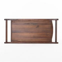 Discount 🌟 Noble House Cadman Indoor Acacia Wood Bar Cart In Rich Mahogany 🔥 -Guest Chairs Sales 2525269 4 L