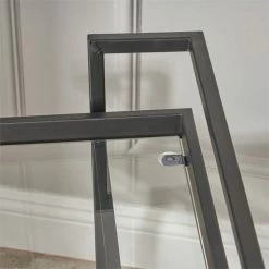 Top 10 🤩 Noble House Ambrose Indoor Iron Bar Cart With Tempered Glass Shelves In Black ⭐ -Guest Chairs Sales 2525290 11 L