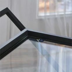 Buy 👍 Noble House Sherianne Iron Bar Cart With Tempered Glass Shelves In Black ✔️ -Guest Chairs Sales 2525291 8 L