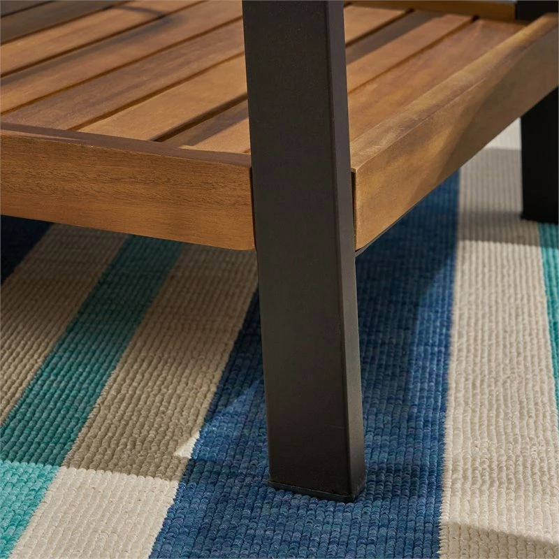 Buy β¨ Noble House Spaulding Outdoor Wood And Iron Bar Cart With Tray Top In Teak π 9 Buy β¨ Noble House Spaulding Outdoor Wood And Iron Bar Cart With Tray Top In Teak π - Image 9