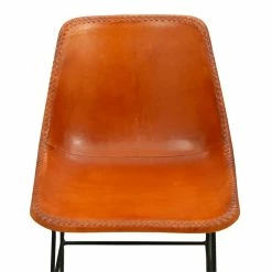 Top 10 🌟 Benzara Bar Chair Leatherette Upholstery And Tubular Frame Tan Brown & Black ✨ -Guest Chairs Sales 2526971 4 L