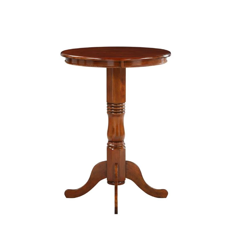 Brand new π₯ Benzara 32 Inch Round Pub Bar Table Classic Turned Pedestal MDF Wood Walnut Brown β 2 Brand new π₯ Benzara 32 Inch Round Pub Bar Table Classic Turned Pedestal MDF Wood Walnut Brown β - Image 2