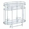 Coupon 🛒 Furniture Of America Noehmi Contemporary Metal 3-Tier Serving Cart In Chrome 👏