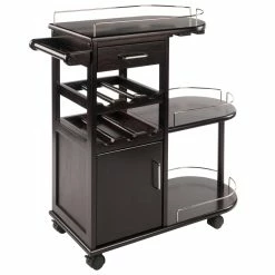 Deals 😍 Winsome Entertainment Cart In Espresso Beechwood 🤩
