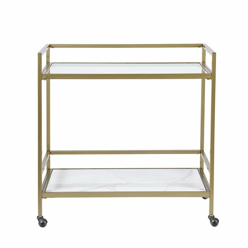 Flash Sale π Olliix Martha Stewart Lionel Tempered Glass And Metal Bar Cart In Antique Gold βοΈ 3 Flash Sale π Olliix Martha Stewart Lionel Tempered Glass And Metal Bar Cart In Antique Gold βοΈ - Image 3