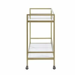 Flash Sale π Olliix Martha Stewart Lionel Tempered Glass And Metal Bar Cart In Antique Gold βοΈ 11 Flash Sale π Olliix Martha Stewart Lionel Tempered Glass And Metal Bar Cart In Antique Gold βοΈ -Guest Chairs Sales 2532653 3 L