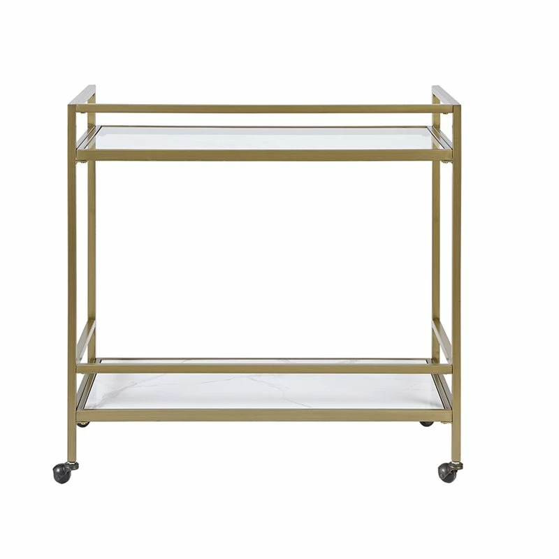 Flash Sale π Olliix Martha Stewart Lionel Tempered Glass And Metal Bar Cart In Antique Gold βοΈ 5 Flash Sale π Olliix Martha Stewart Lionel Tempered Glass And Metal Bar Cart In Antique Gold βοΈ - Image 5