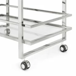 Best Pirce ๐ Uptown Club Angus 36" Rectangular Stainless Steel Metal Bar Cart In Silver ๐ 7 Best Pirce ๐ Uptown Club Angus 36" Rectangular Stainless Steel Metal Bar Cart In Silver ๐ -Guest Chairs Sales 2536343 3 L