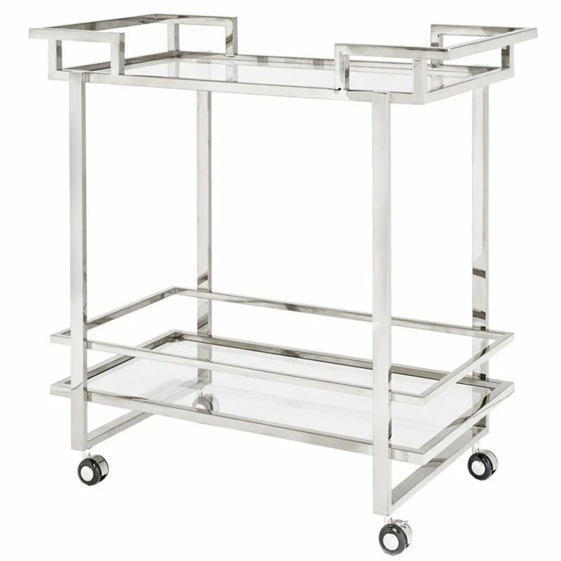 Best Pirce ๐ Uptown Club Angus 36" Rectangular Stainless Steel Metal Bar Cart In Silver ๐ 1 Best Pirce ๐ Uptown Club Angus 36" Rectangular Stainless Steel Metal Bar Cart In Silver ๐