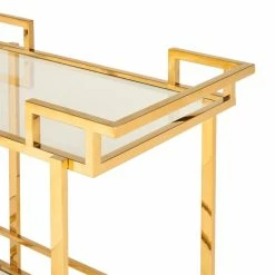 Top 10 π Uptown Club Angus 36" Rectangular Stainless Steel Metal Bar Cart In Gold π 7 Top 10 π Uptown Club Angus 36" Rectangular Stainless Steel Metal Bar Cart In Gold π -Guest Chairs Sales 2536344 2 L