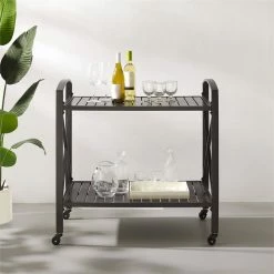 Budget π₯ Crosley Furniture Kaplan Metal Outdoor Bar Cart In Oil Rubbed Bronze π 16 Budget π₯ Crosley Furniture Kaplan Metal Outdoor Bar Cart In Oil Rubbed Bronze π -Guest Chairs Sales 2539860 7 L