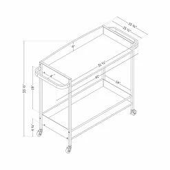 Cheap 💯 Bar Cart With Wine Glass Rack City Life South Shore 🧨 -Guest Chairs Sales 2548995 4 L