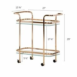 Flash Sale ๐ Mid-century Glam Bar Cart Maliza Gold South Shore ๐ 11 Flash Sale ๐ Mid-century Glam Bar Cart Maliza Gold South Shore ๐ -Guest Chairs Sales 2549024 4 L