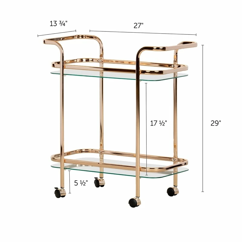 Flash Sale ๐ Mid-century Glam Bar Cart Maliza Gold South Shore ๐ 5 Flash Sale ๐ Mid-century Glam Bar Cart Maliza Gold South Shore ๐ - Image 5