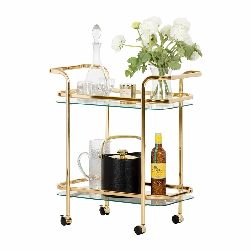 Flash Sale ๐ Mid-century Glam Bar Cart Maliza Gold South Shore ๐ 7 Flash Sale ๐ Mid-century Glam Bar Cart Maliza Gold South Shore ๐ - Image 7