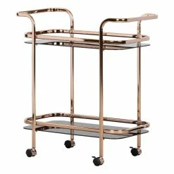 Wholesale 👍 Mid-century Glam Bar Cart Maliza South Shore 😉