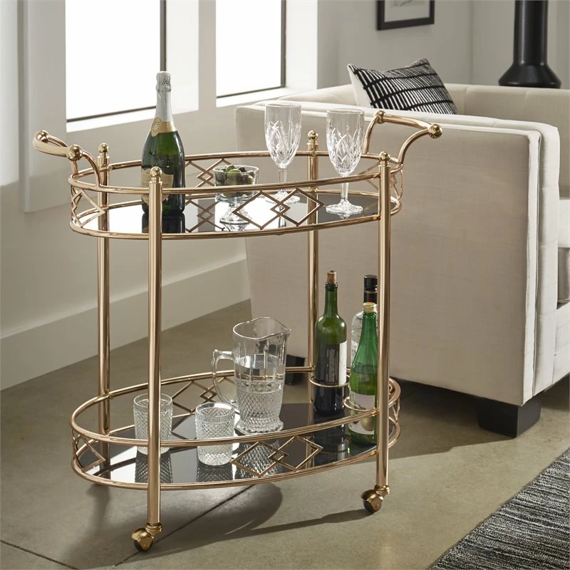 Best reviews of โญ INSPIRE Q Contemporary Metal & Glass Bar Cart Rose Gold/Black ๐ 2 Best reviews of โญ INSPIRE Q Contemporary Metal & Glass Bar Cart Rose Gold/Black ๐ - Image 2
